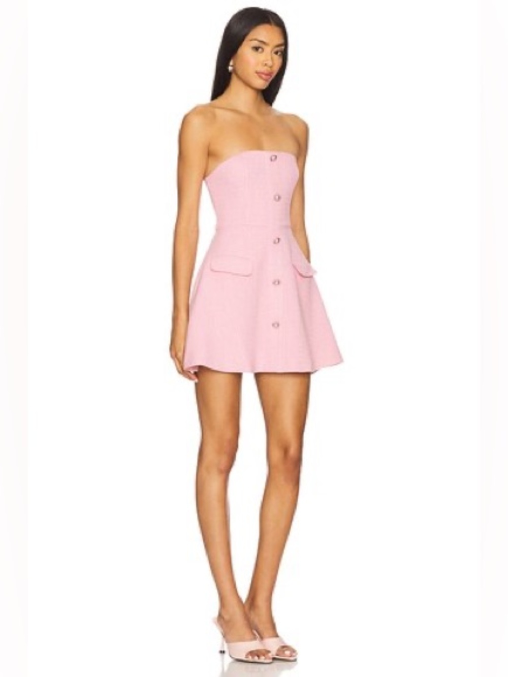 MORE TO COME 
Anwen Mini Dress in Baby Pink - Picture 2 of 9